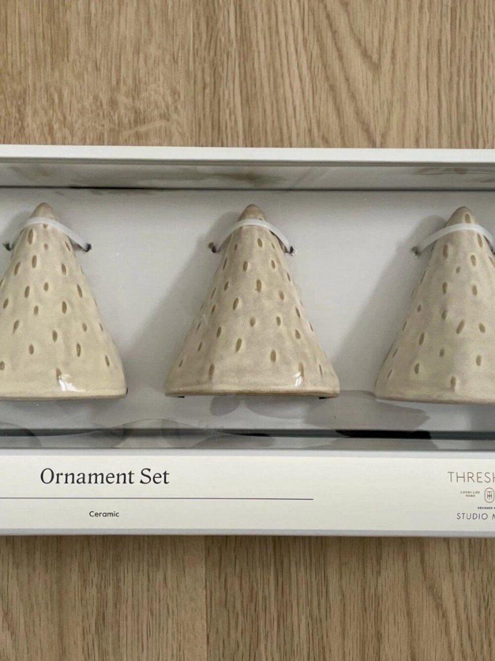 SALE! Studio McGee 3-Pc Ceramic Christmas Ornaments